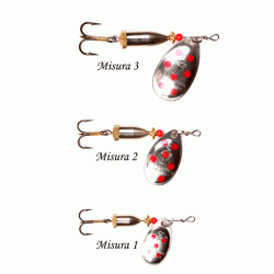 HERON  CRAK  ARGENTO PUNTI ROSSI